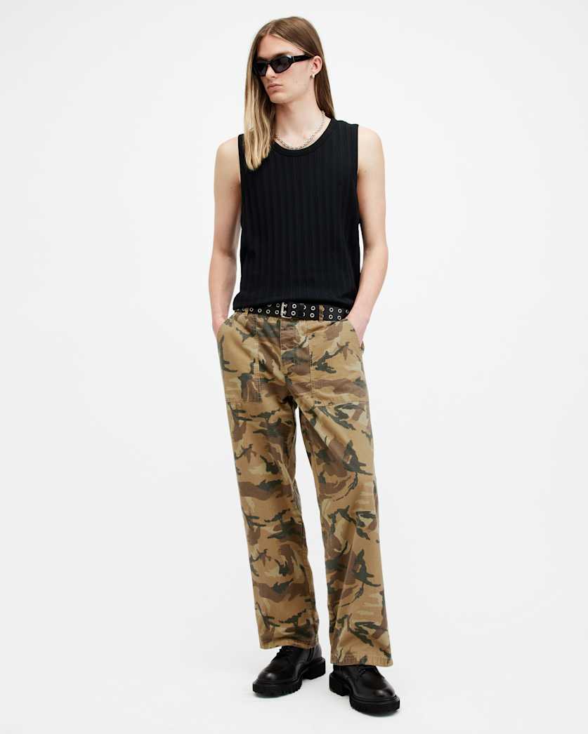 Gaspar Camouflage Relaxed Fit Trousers