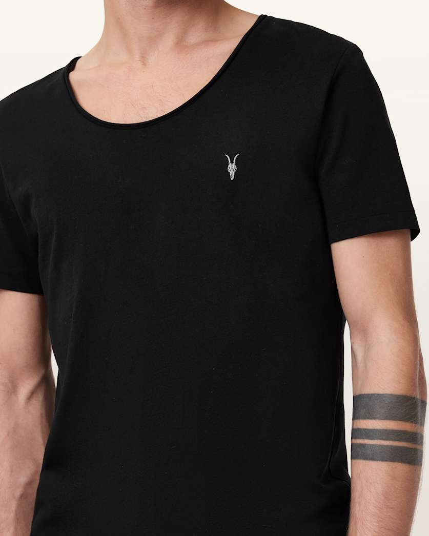 Faris Scoop Neck Slim Fit T-Shirt