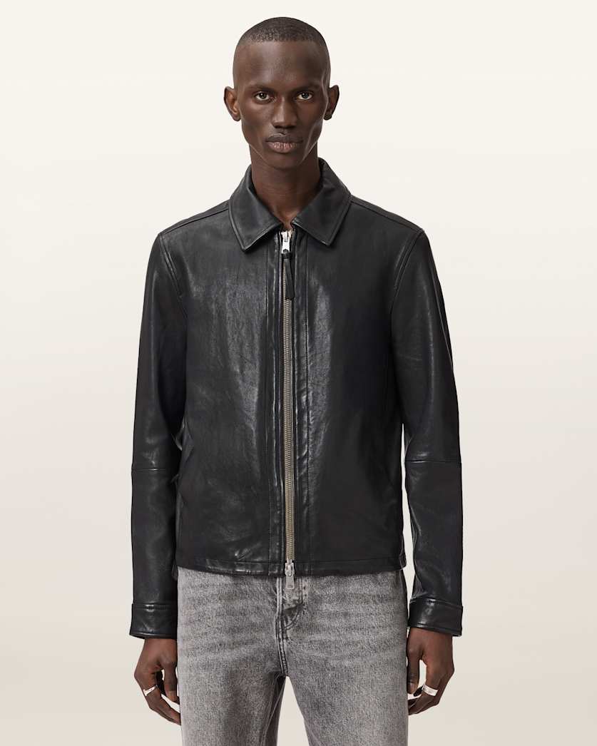 Erol Zip Up Leather Jacket