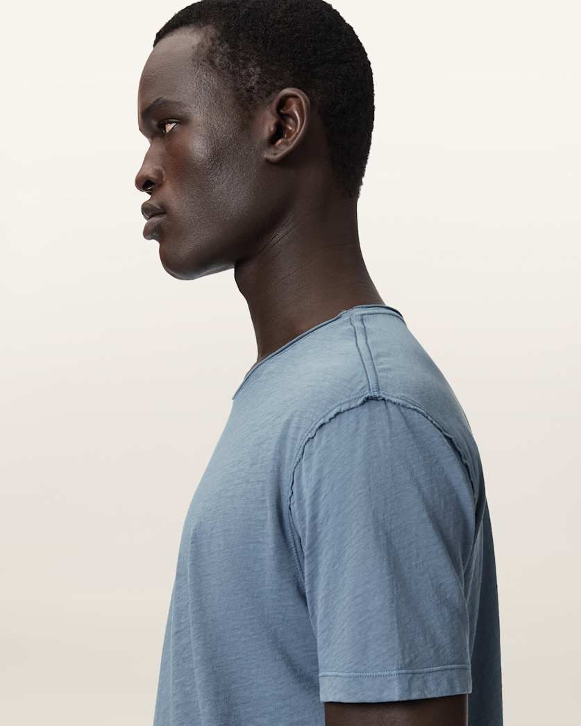 Figure Crew Neck Raw Edge T-Shirt