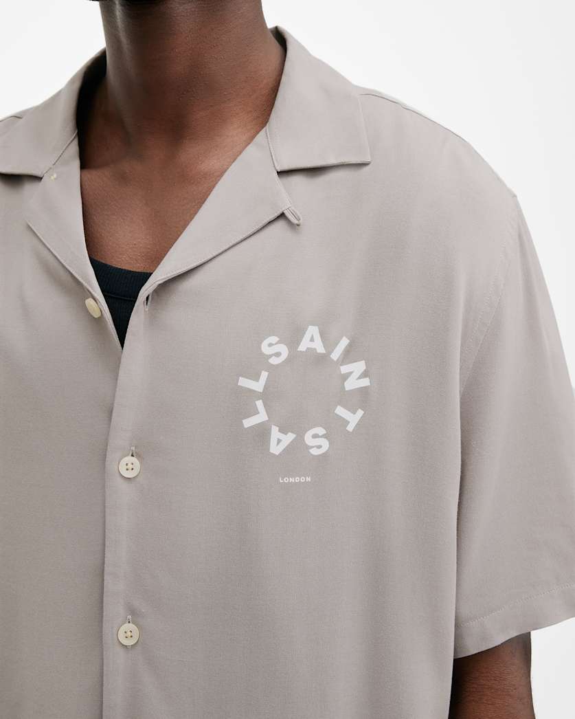 Tierra Logo Print Relaxed Fit Shirt