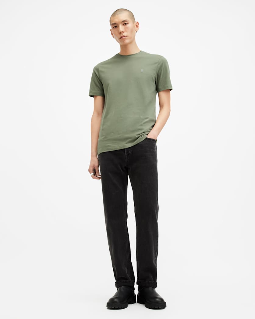 Brace Brushed Cotton Crew Neck T-Shirt