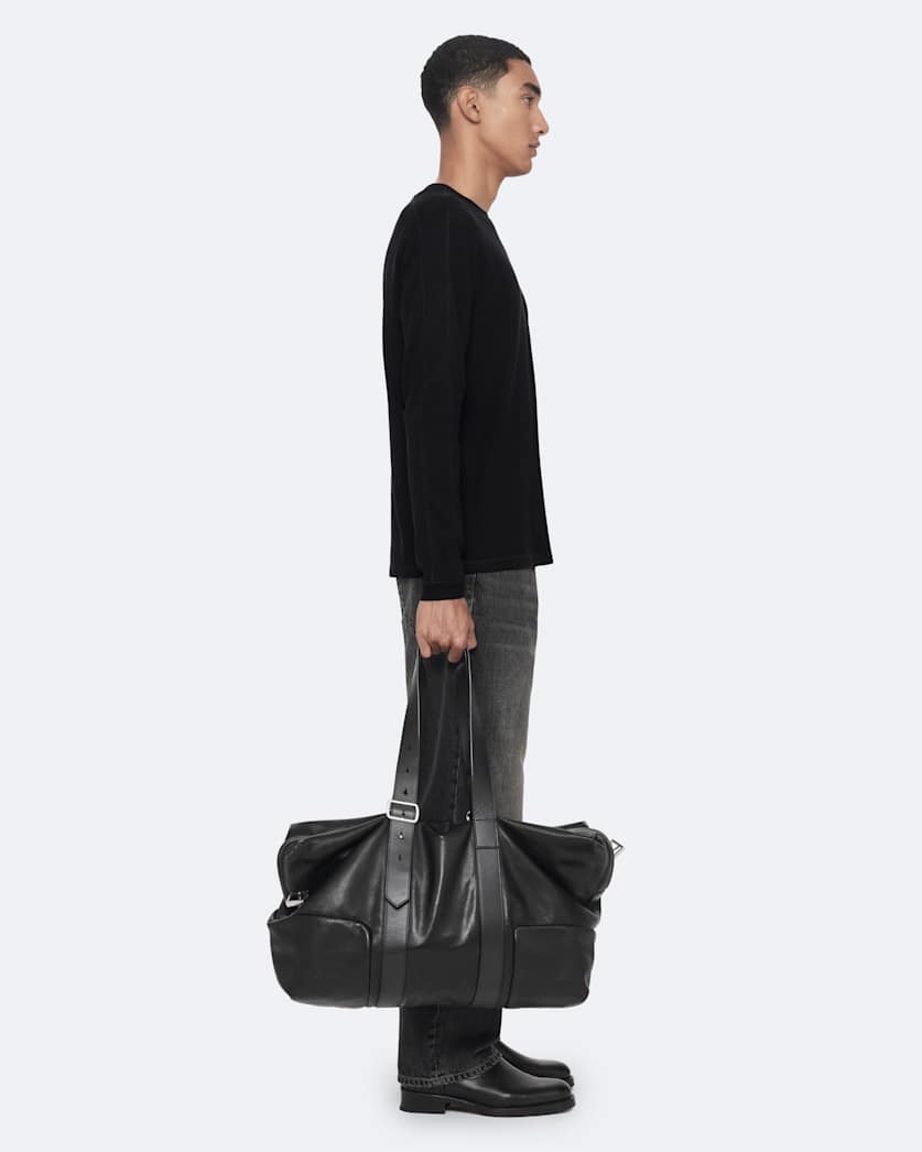 Isaac Waffle-Knit Long-Sleeve T-Shirt