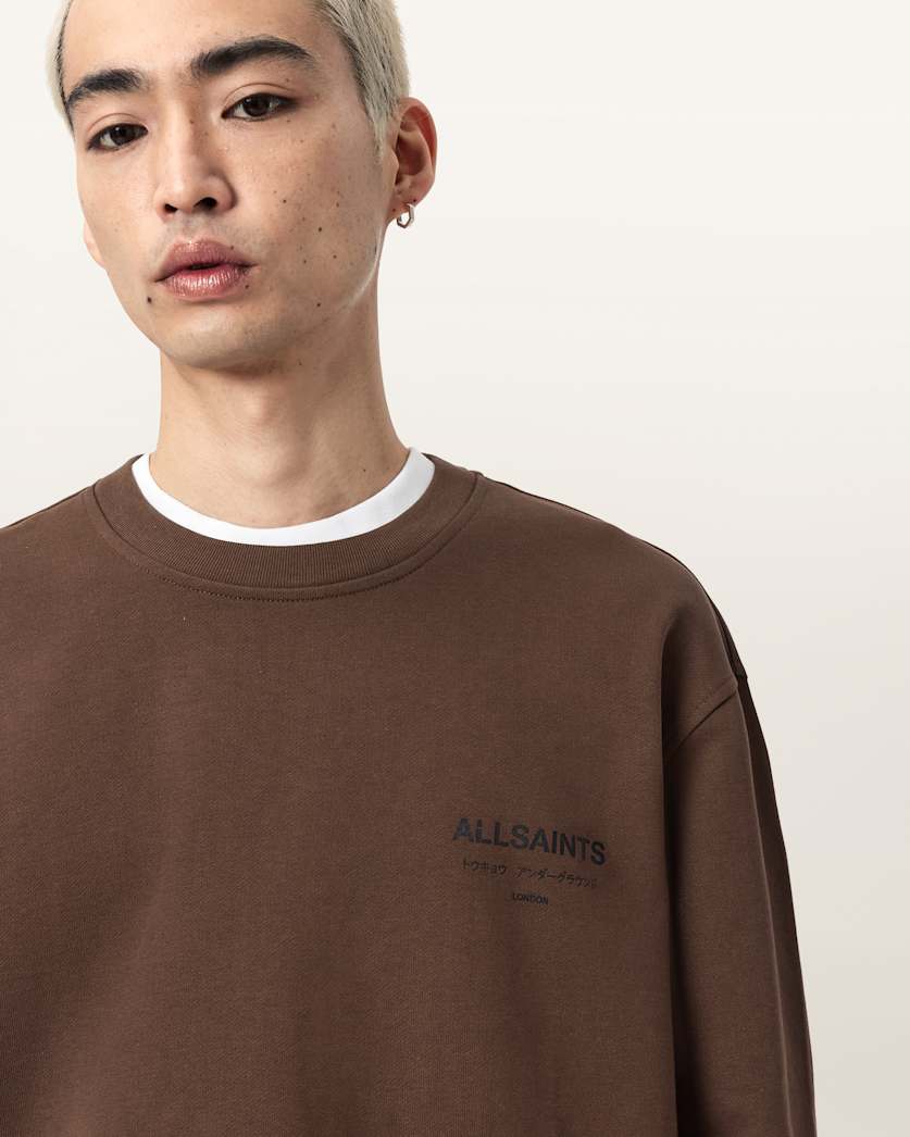 Underground Relaxed Fit Crew Neck Sweatshirt
