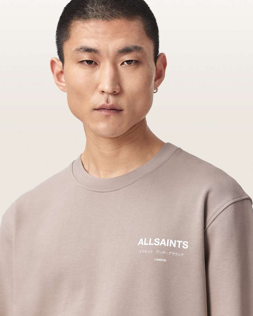 Underground Relaxed Fit Crew Neck Sweatshirt