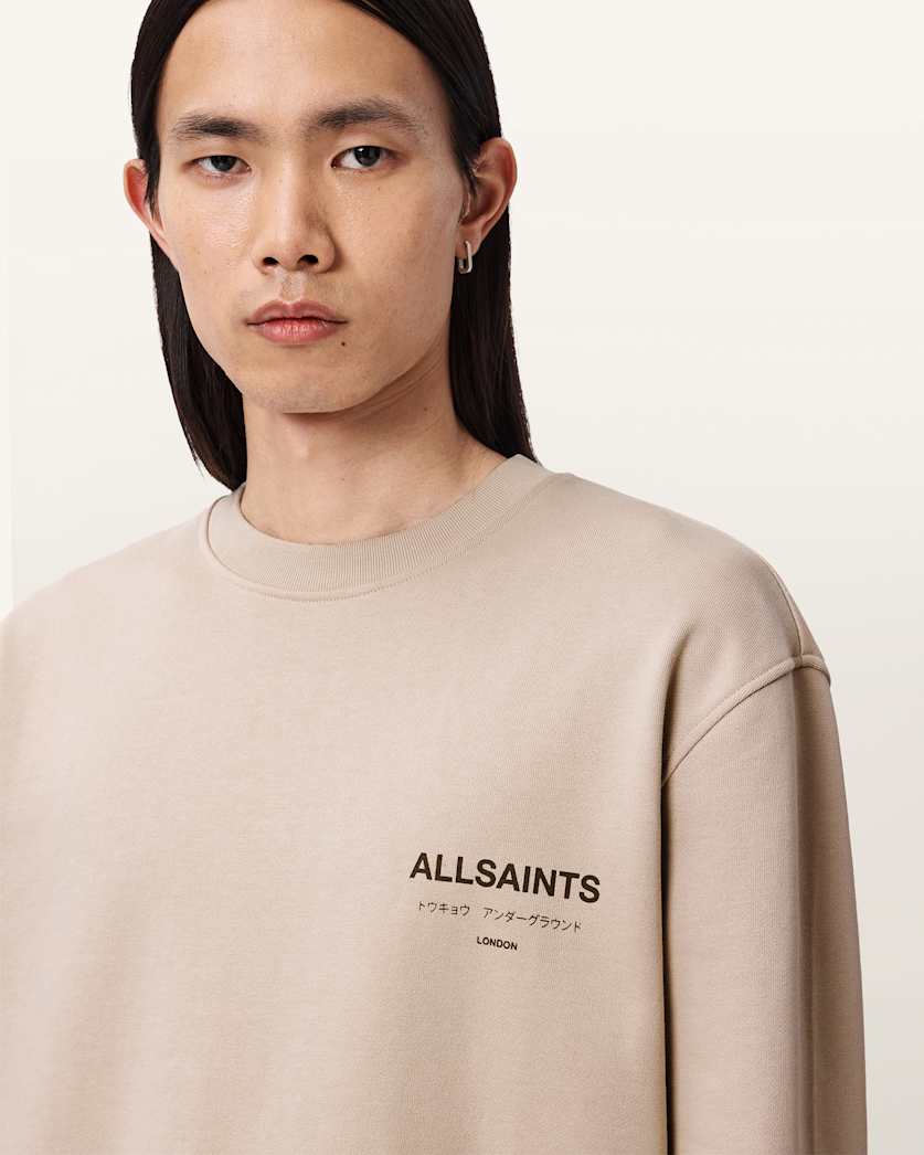 Underground Relaxed Fit Crew Neck Sweatshirt