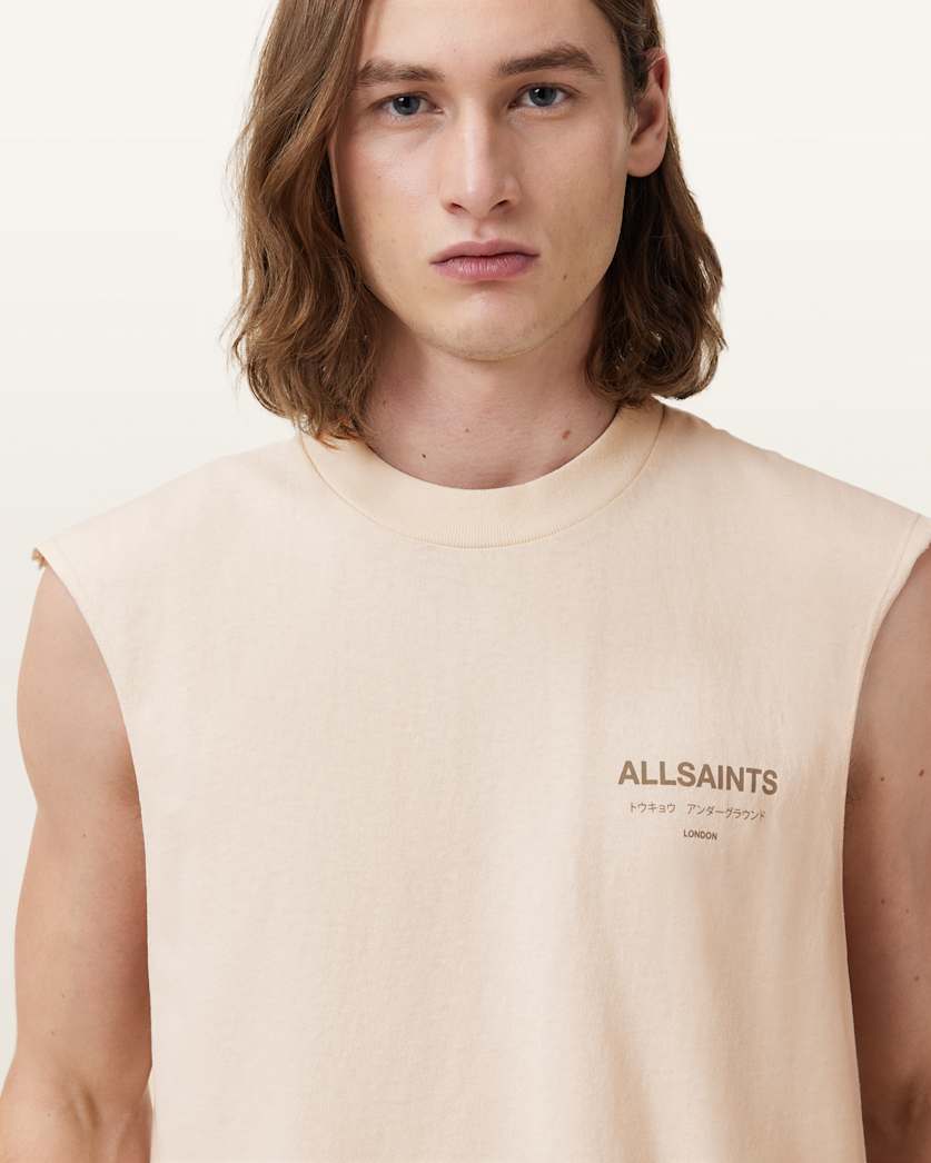 Underground Sleeveless Crew Neck T-Shirt