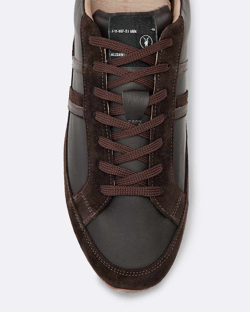 Liam Leather And Suede Low-Top Trainers