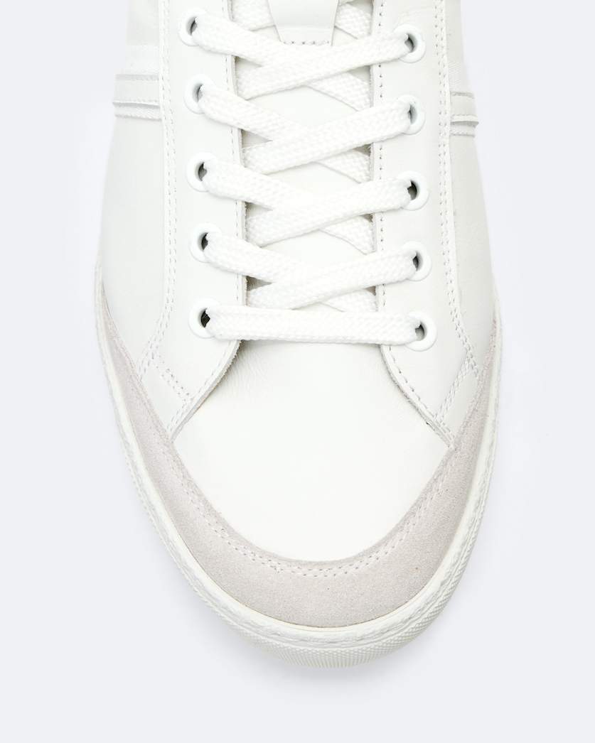Sheer Contrast Leather Trainers