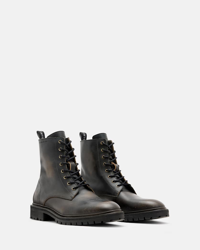 Tobias Lace Up Leather Boots