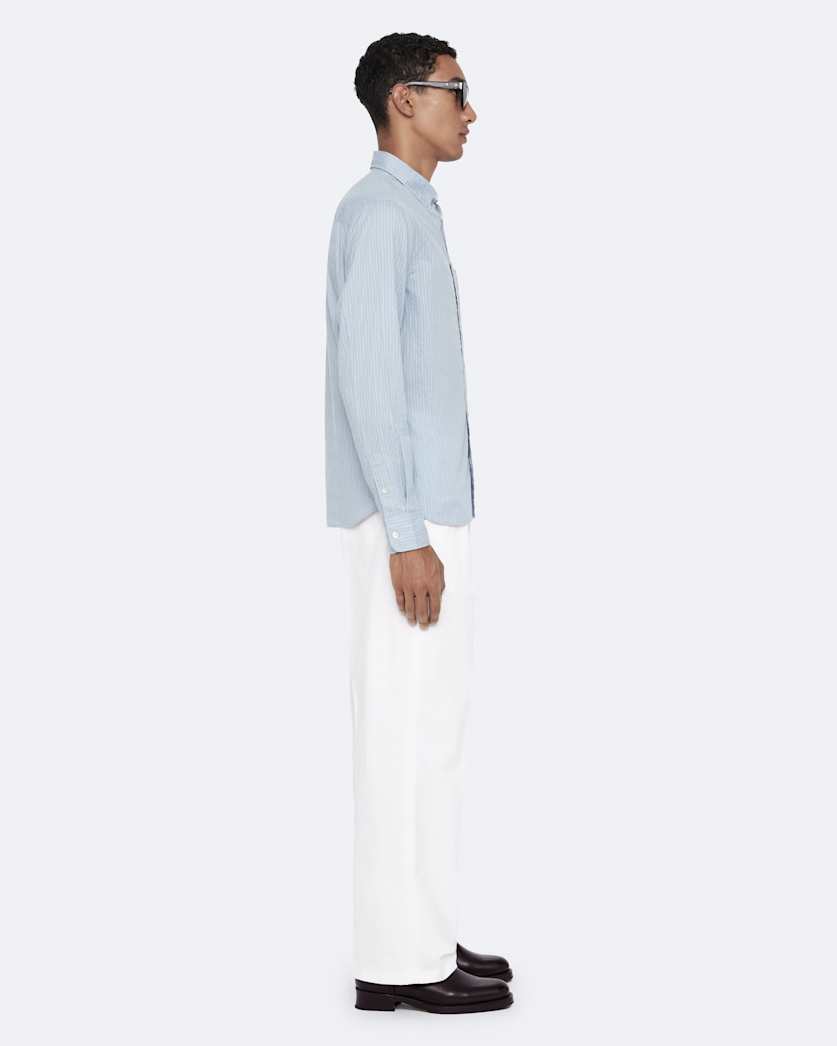 Stretch-cotton straight-leg chinos
