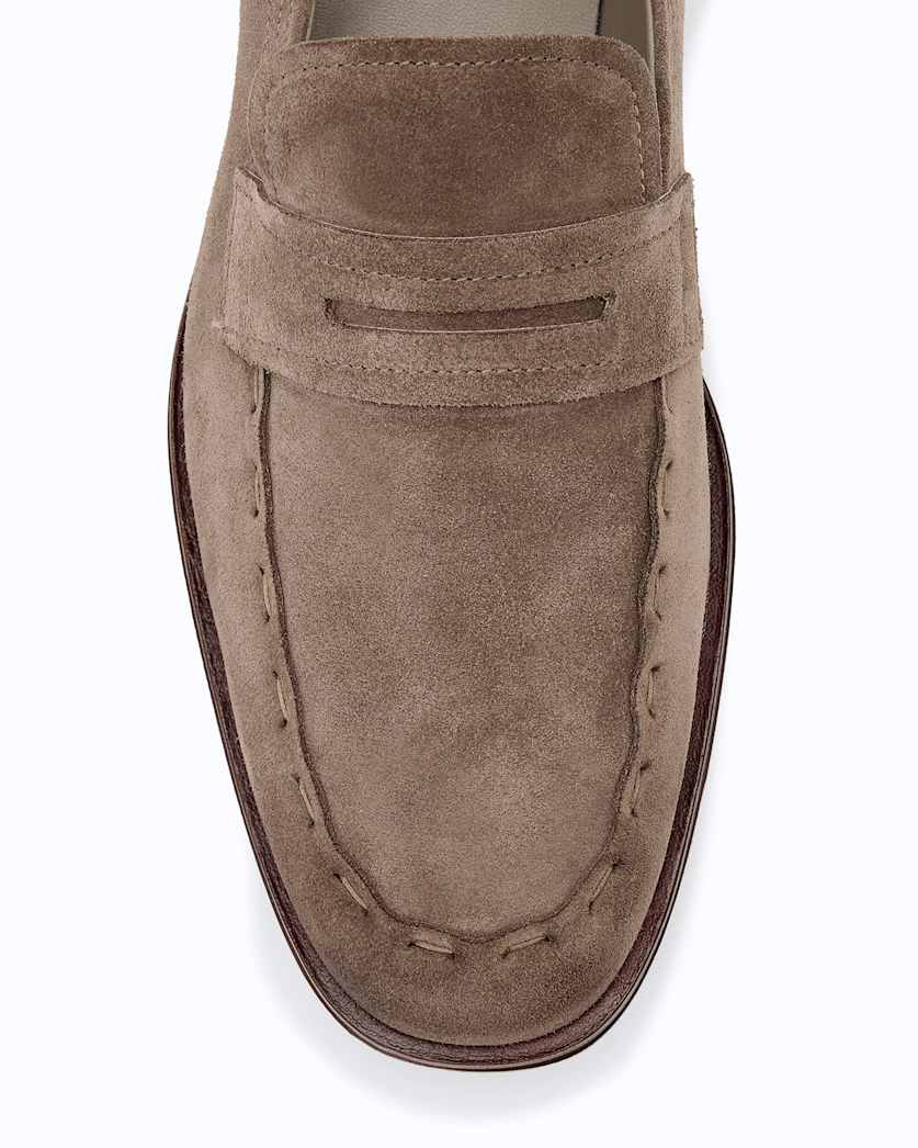 Jules Hand-Stitched Suede Loafers