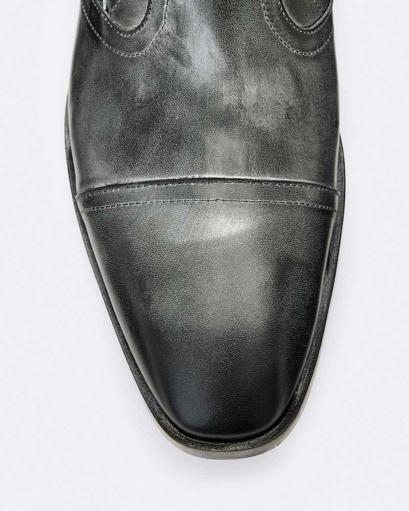 Dorian Zip-Up Leather Ankle Boots