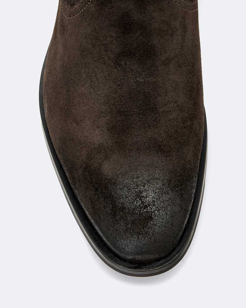 Hiro Suede Zip Up Boots