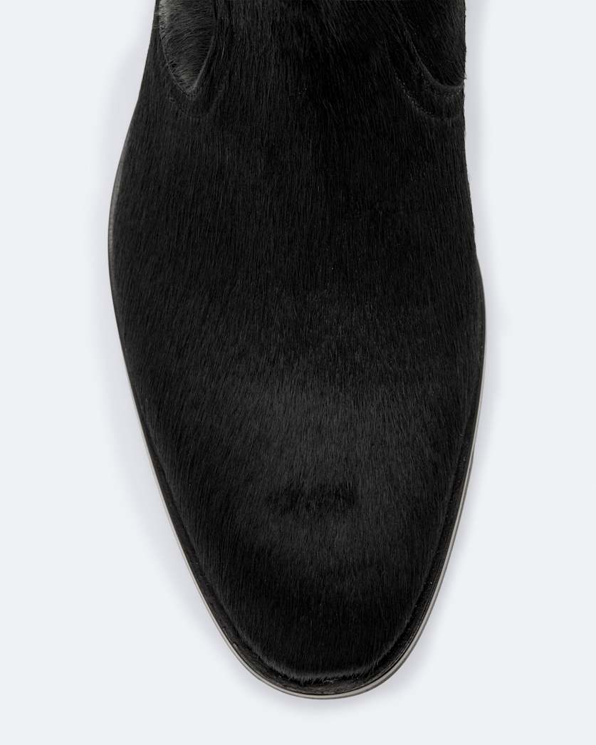 Hiro Calf Hair Zip-Up Boots