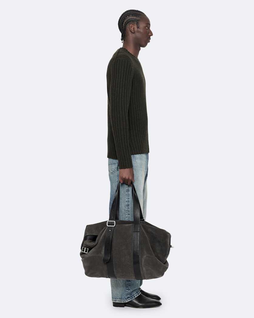 Crew-neck ribbed jumper