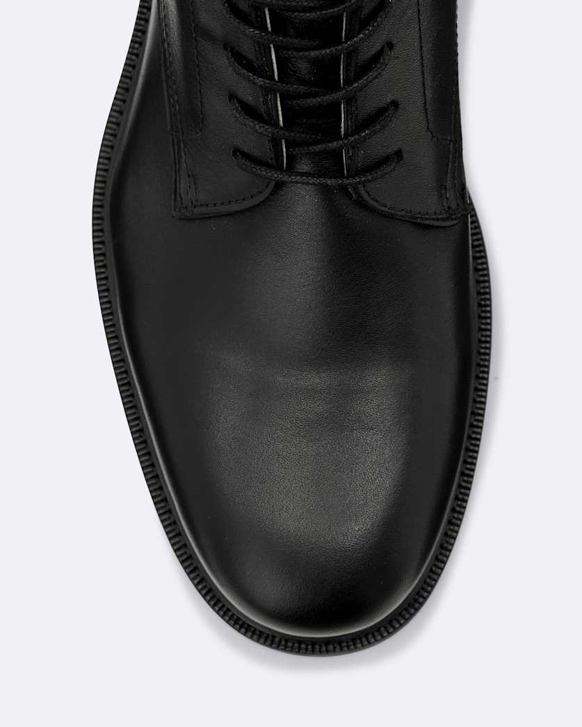 Tanner Zip-Up Leather Military Boots