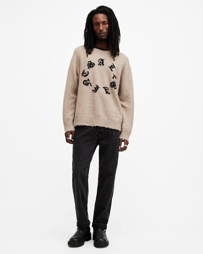 Scripture Gothic Jacquard Logo Jumper