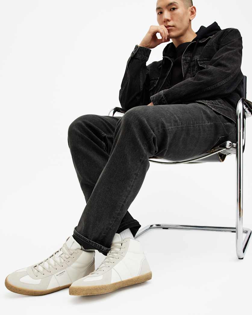 Jaimee High Top Leather Trainers