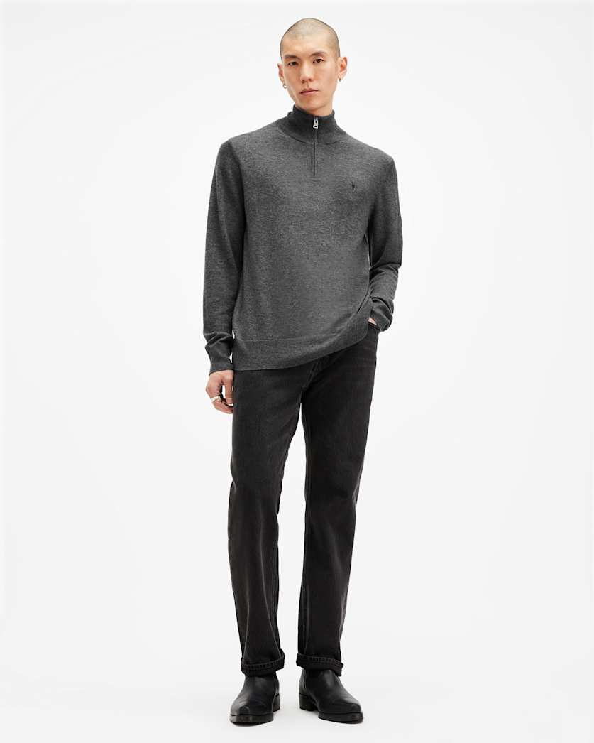 Kilburn Zip Funnel Neck Ramskull Jumper