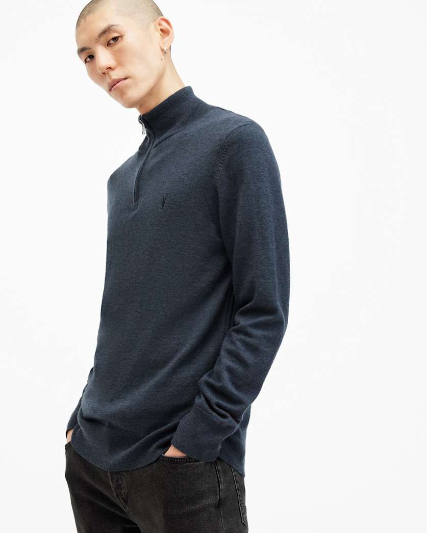 Kilburn Zip Funnel Neck Ramskull Jumper