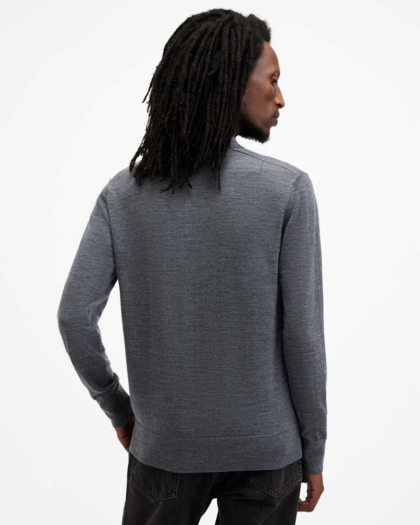 Mode Merino Long Sleeve Ramskull Polo Shirt