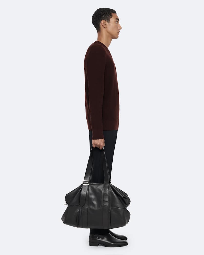 Waffle-Knit Crew-Neck Jumper