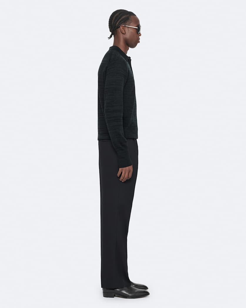 Beton Merino Wool Knitted Polo Shirt