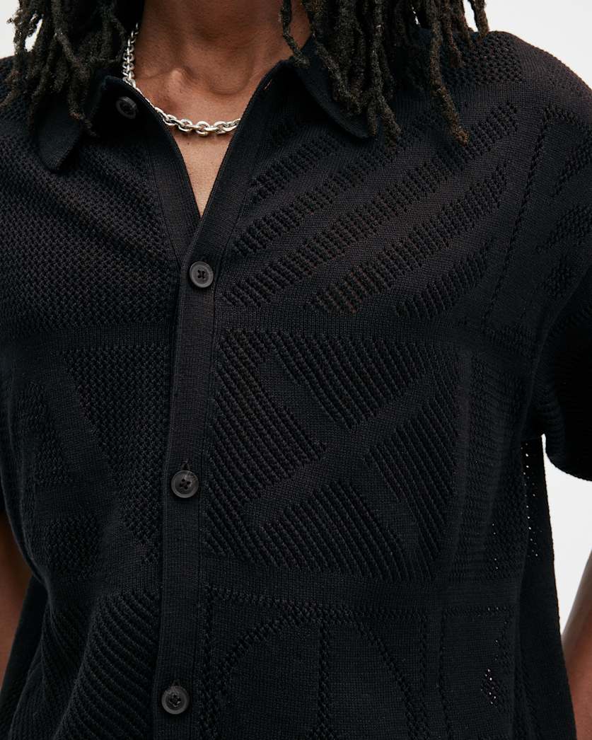 Palma Open Stitch Short Sleeve Cardigan