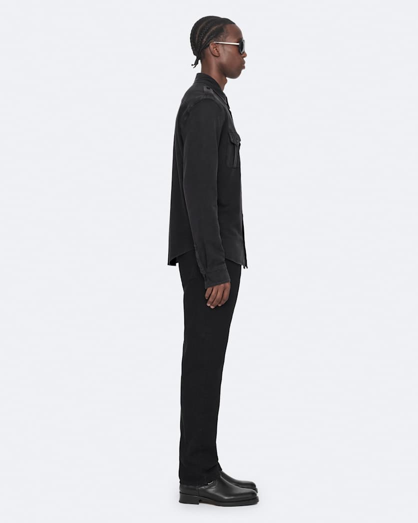 Regular-fit military shirt