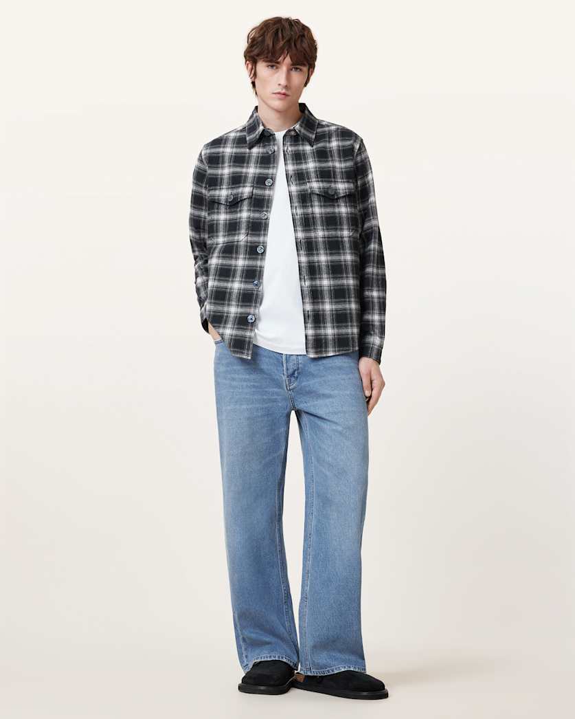 Hamura Checked Relaxed Fit Shirt