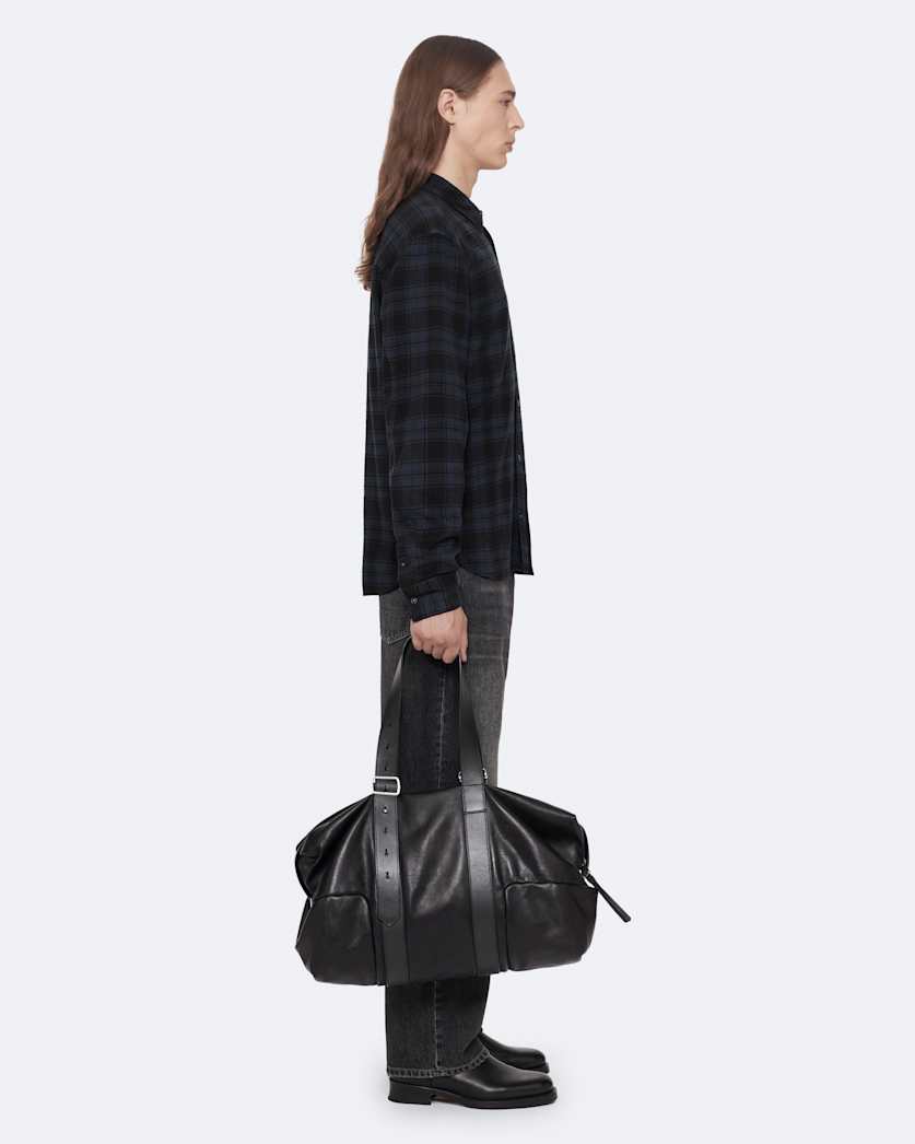 Regular-fit check cotton shirt