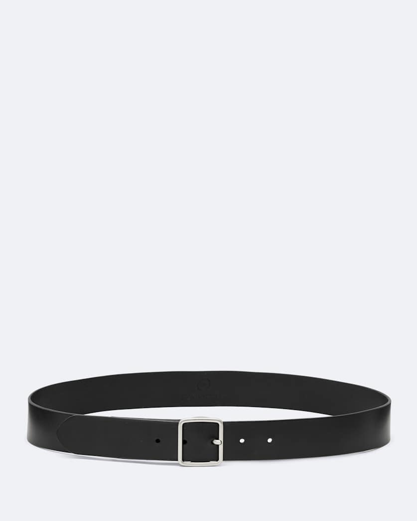 Miller Bar-Buckle Leather Belt