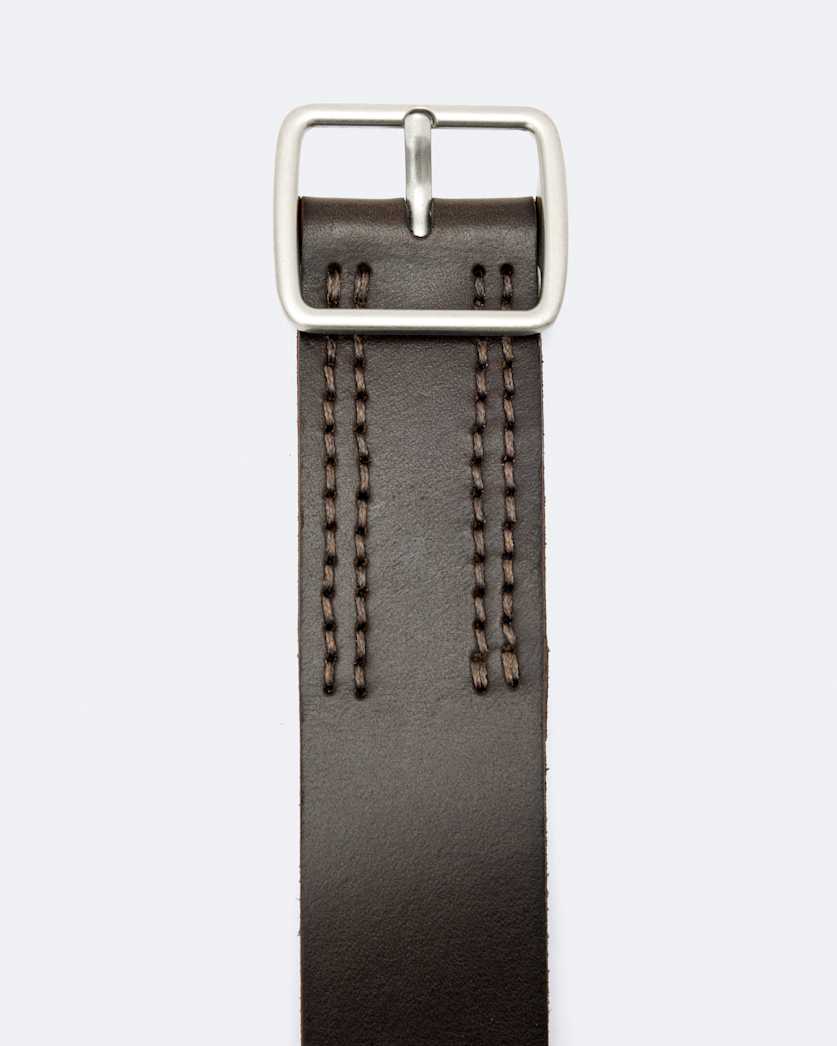 Miller Bar-Buckle Leather Belt
