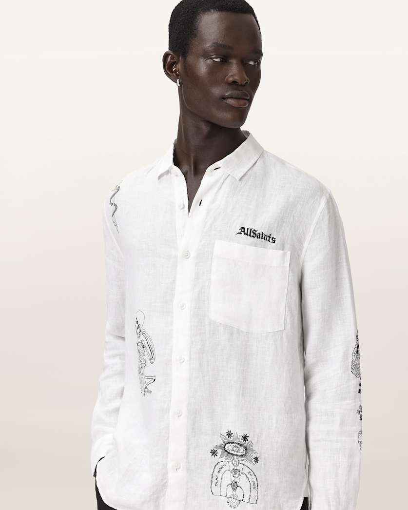 Terror Long Sleeve Linen Shirt