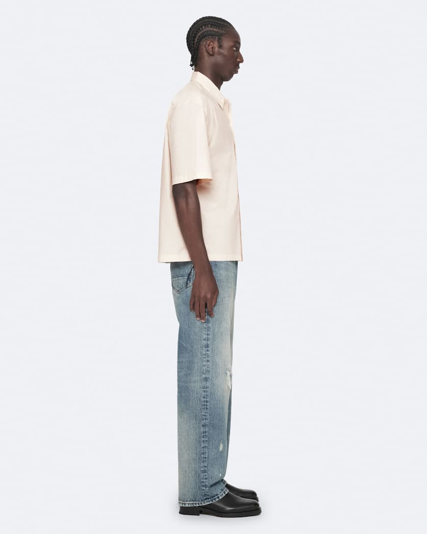 Oversized cotton poplin shirt