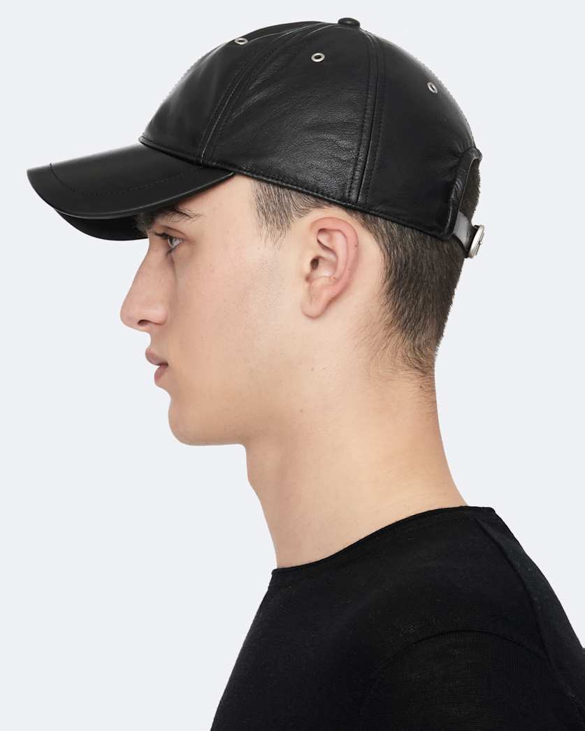 Leather Baseball Cap