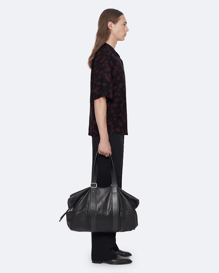 Leo Oversized Viscose Leopard Print Shirt