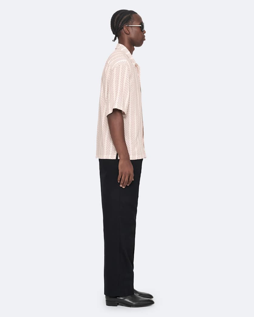 Polka-dot short sleeve shirt