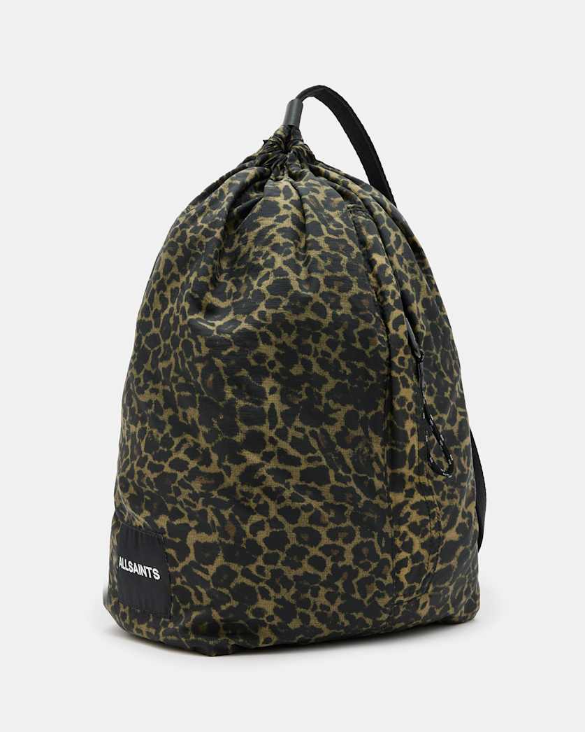Kaito Leopard Print Duffle Sling Bag