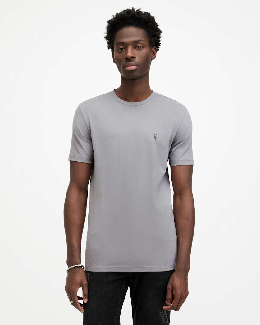 Brace Brushed Cotton Crew Neck T-Shirt