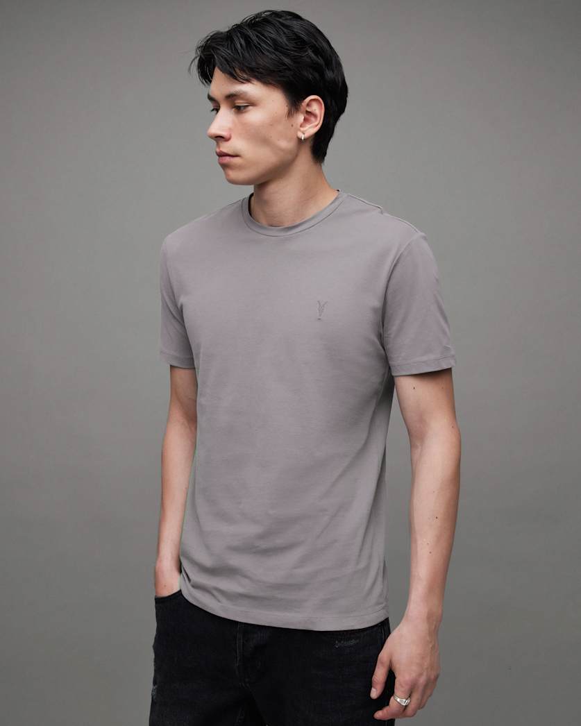 Brace Brushed Cotton Crew Neck T-Shirt