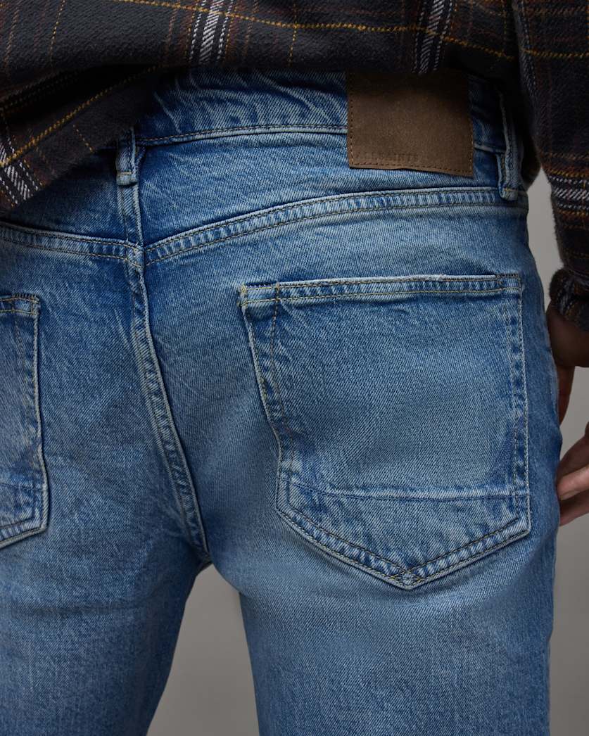 Cigarette Skinny Distressed Denim Jeans
