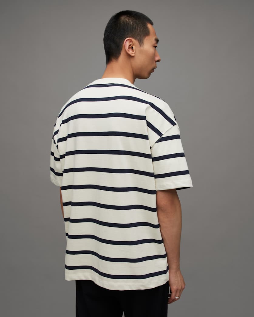 Subverse Striped Oversized Crew T-Shirt