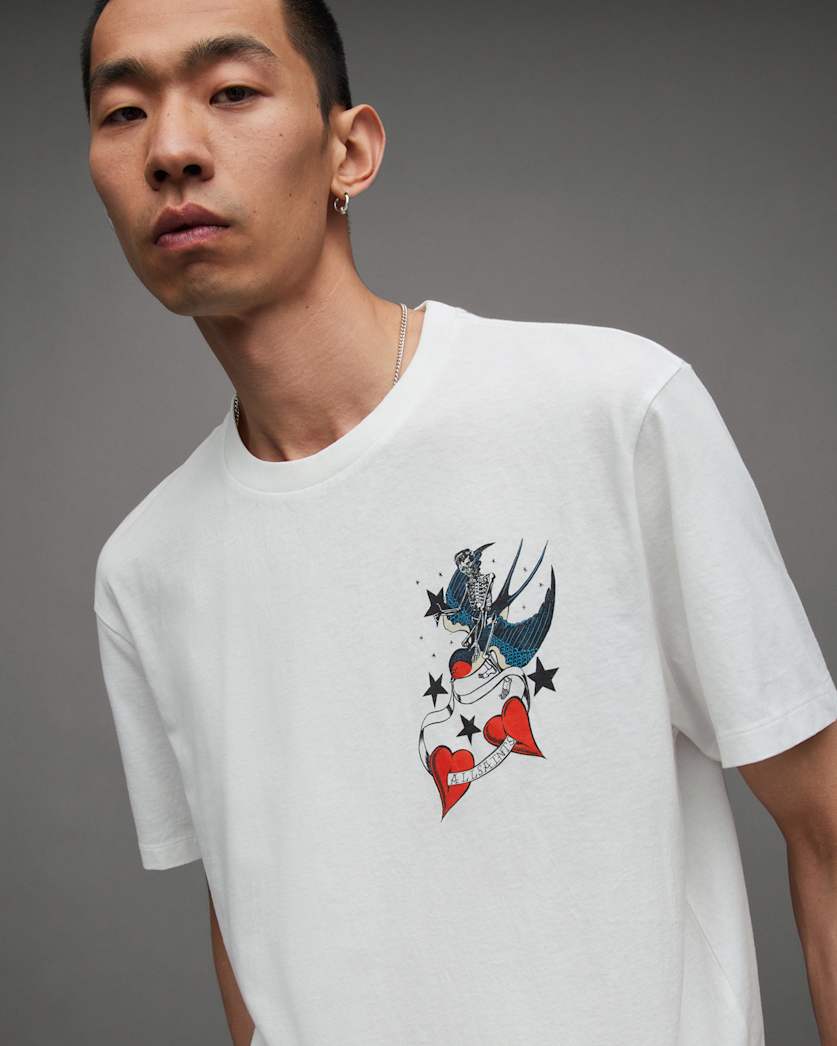 Pilot Tattoo Art Crew Neck T-Shirt