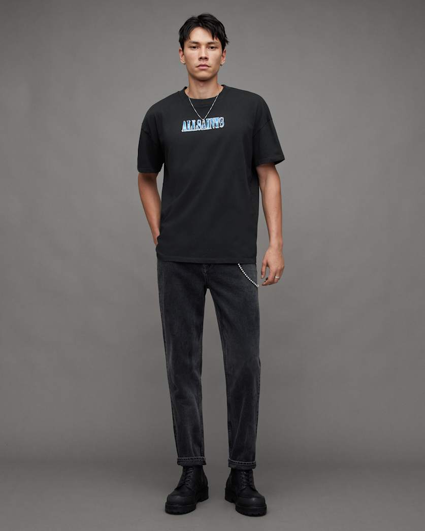 Quasar Graphic Print Oversized Fit T-Shirt