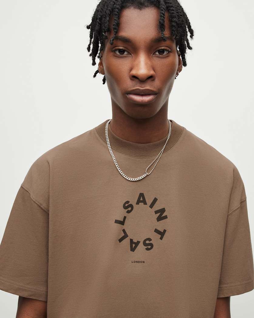 Tierra Oversized Crew Neck Logo T-Shirt