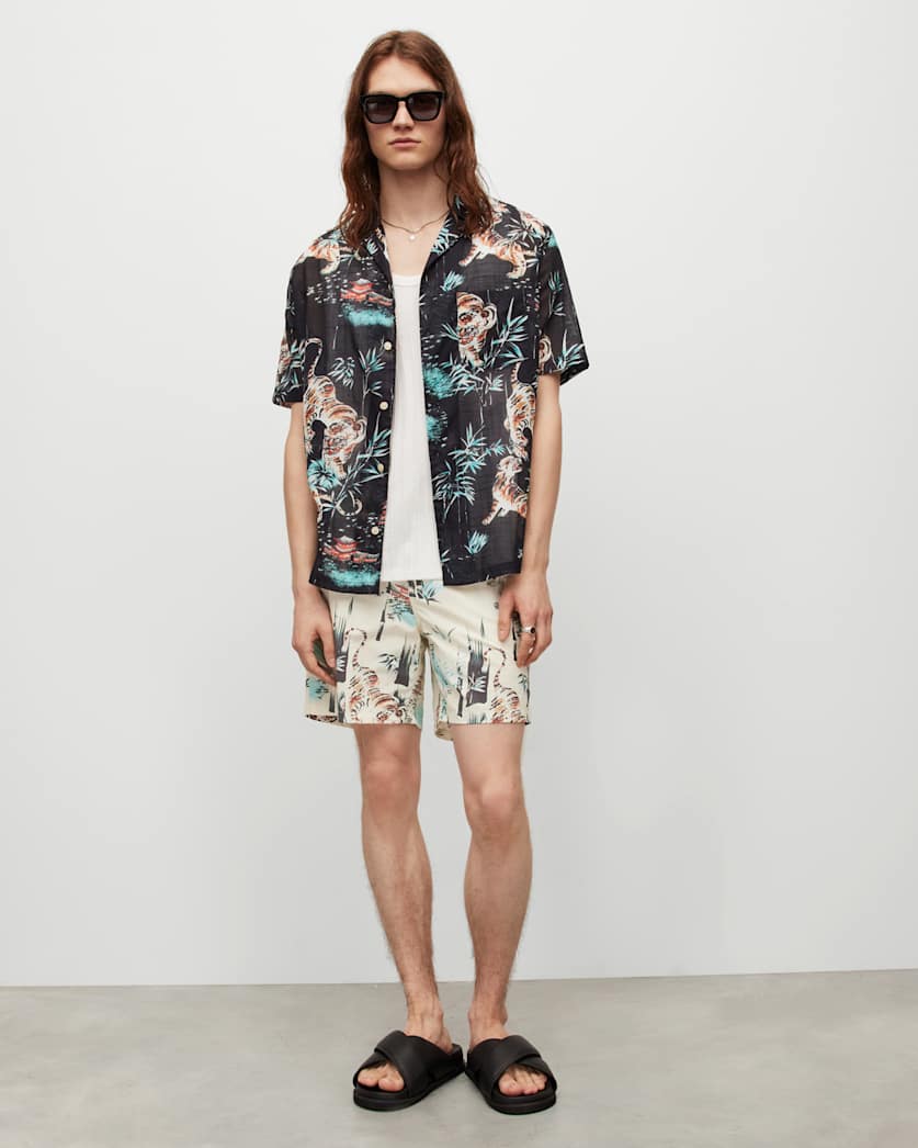 Tagise Tiger Print Swim Shorts