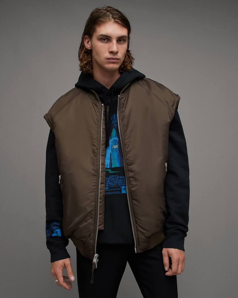 Akio 2-In-1 Recycled Quilt Bomber Jacket