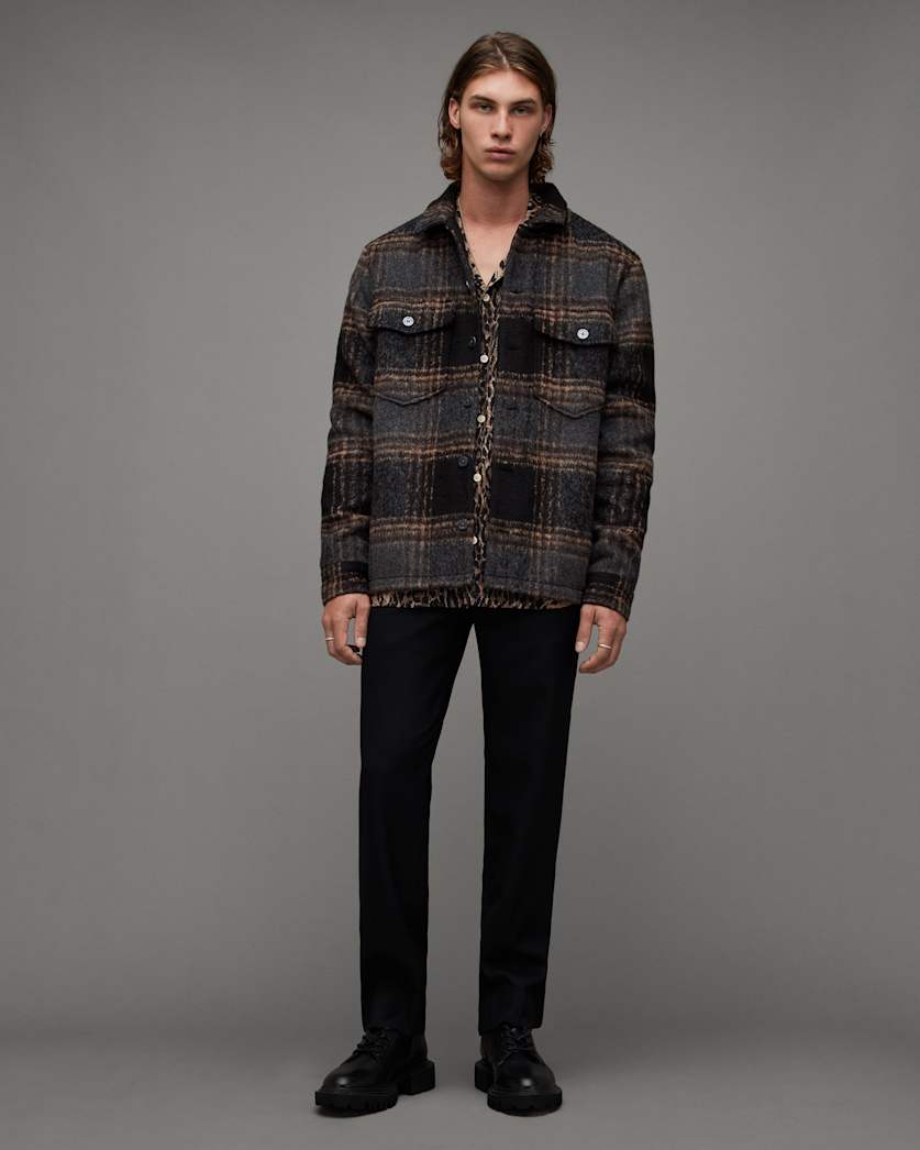 Fornax Checked Borg Lined Shirt Jacket